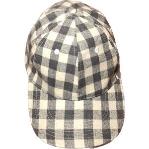 Checkered Hat / Grey and White​
